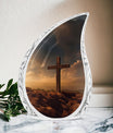 Jesus Christ Cross Aluminium Cremation Urn