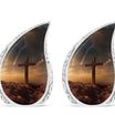 Jesus Christ Cross Aluminium Cremation Urn