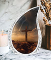 Jesus Christ Cross Aluminium Cremation Urn