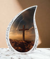 Jesus Christ Cross Aluminium Cremation Urn