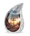 Ocean Jesus Cross cremation urn for ashes