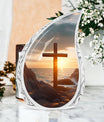 Ocean Jesus Cross cremation urn for ashes