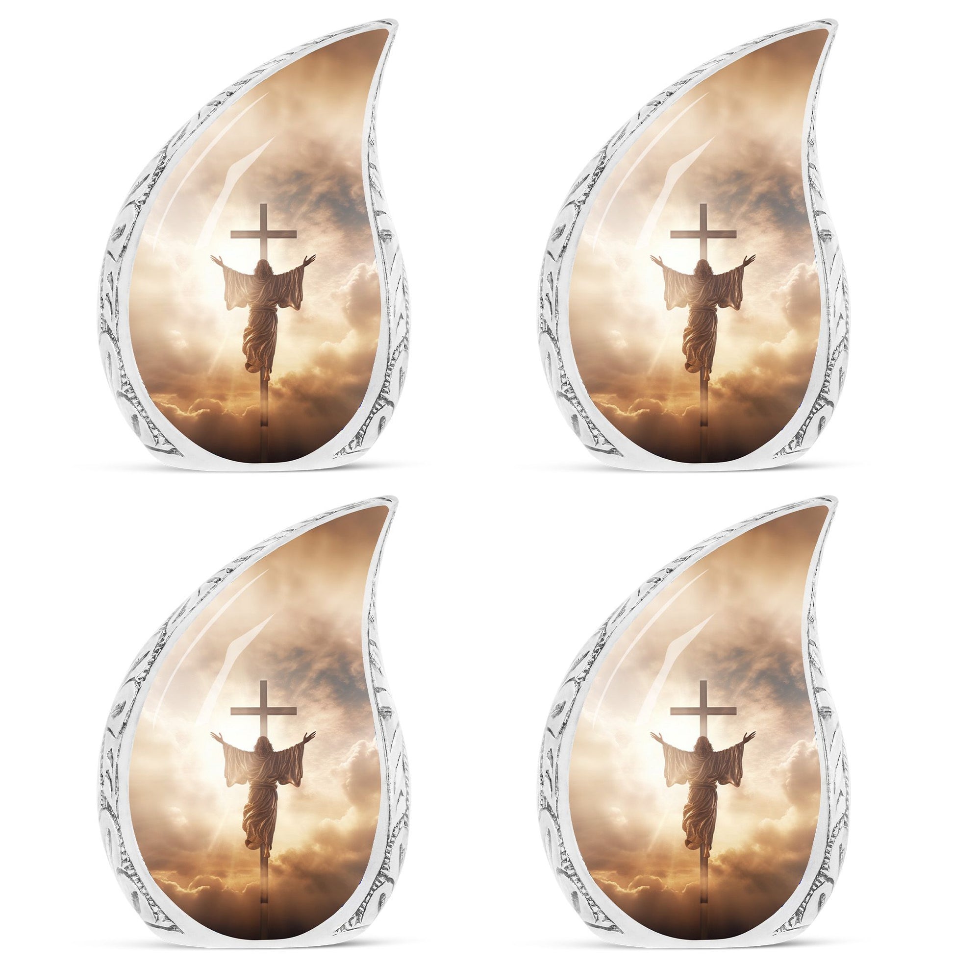 10 inch classic Jesus Christ cross Cremation urn