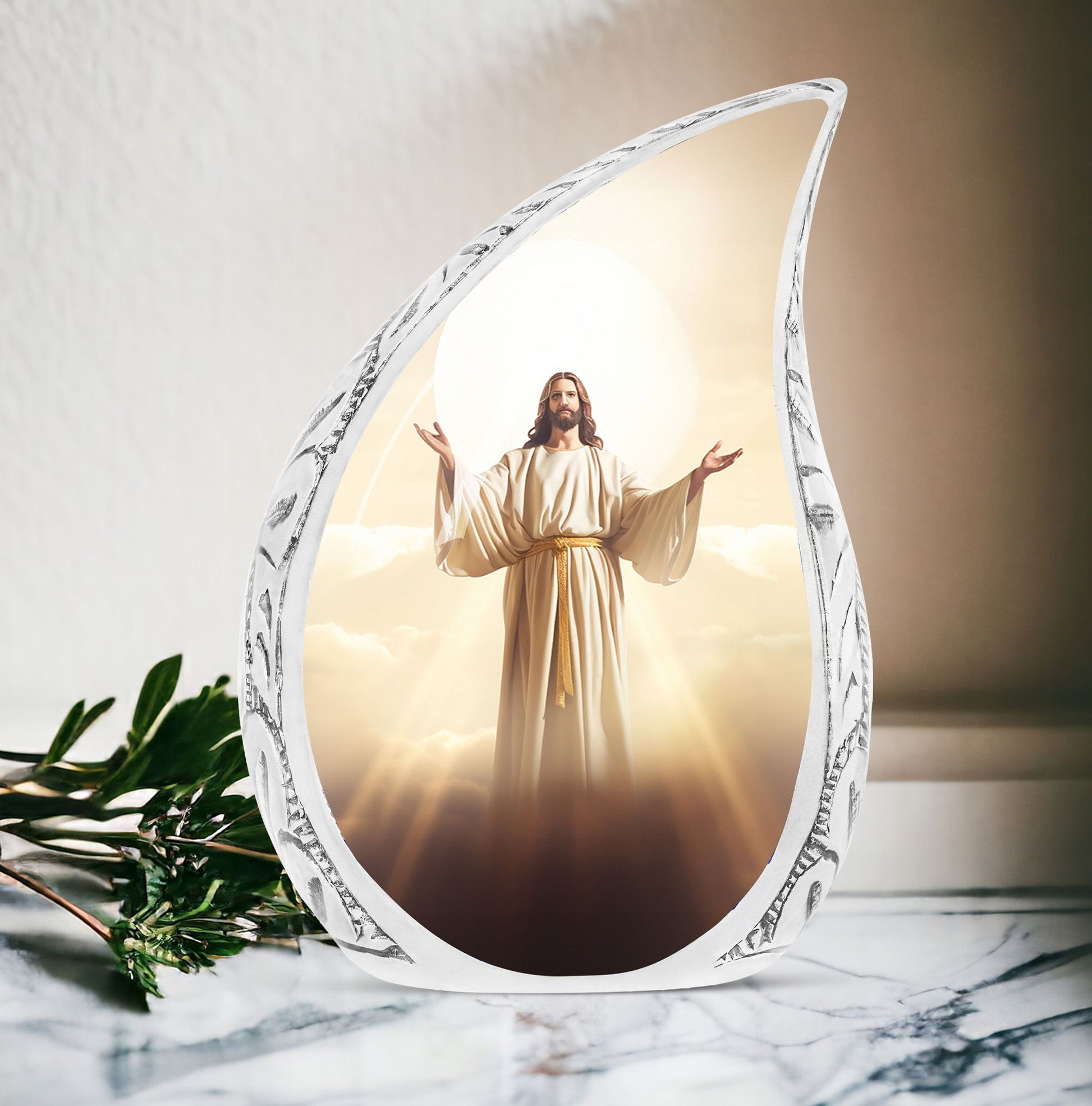 Classic 3 Inch Jesus Christ Cross Cremation Urn