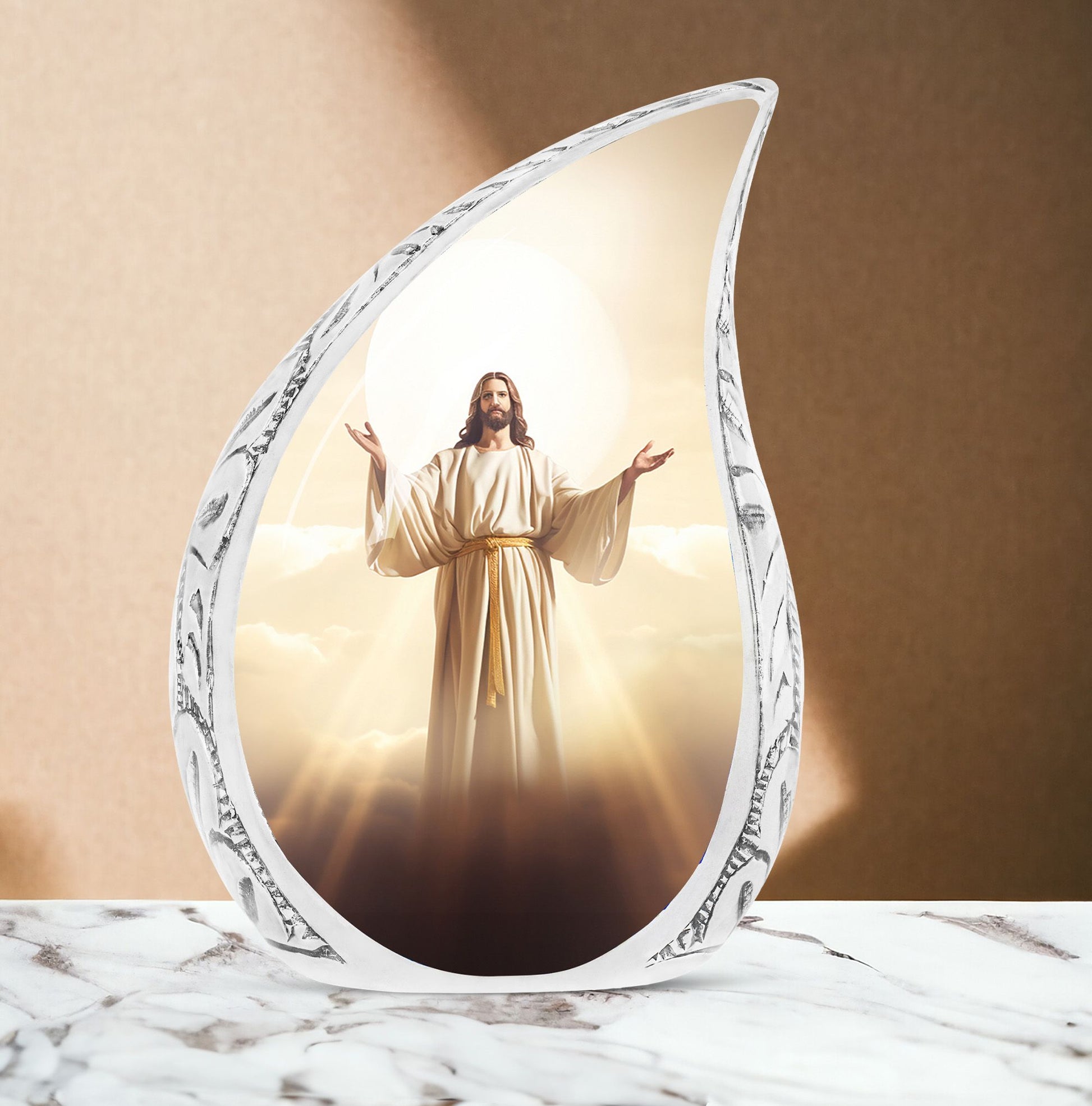 Classic 3 Inch Jesus Christ Cross Cremation Urn