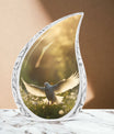 large Dove Cremation Urn, with modern design.