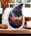 White Phoenix Cremation Urn, classic designed 