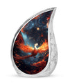 White Phoenix Cremation Urn, classic designed 