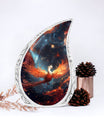 White Phoenix Cremation Urn, classic designed 