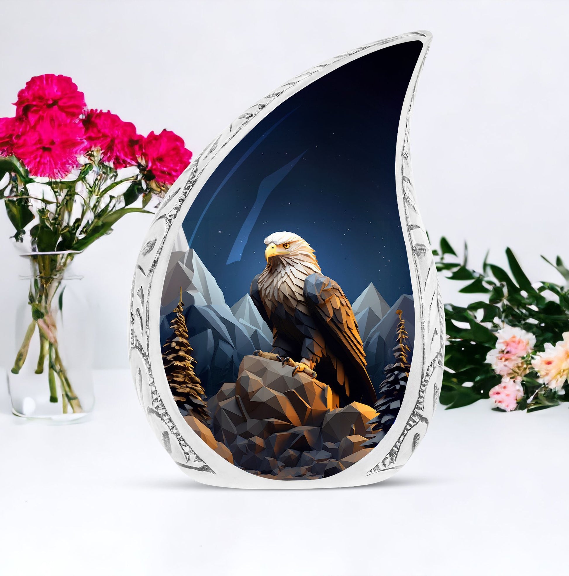 3 inch Eagle Memorial Urn for funeral decor.