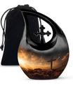 Remembrance Reservoir Jesus Christ Cross Drop Urn for Ashes