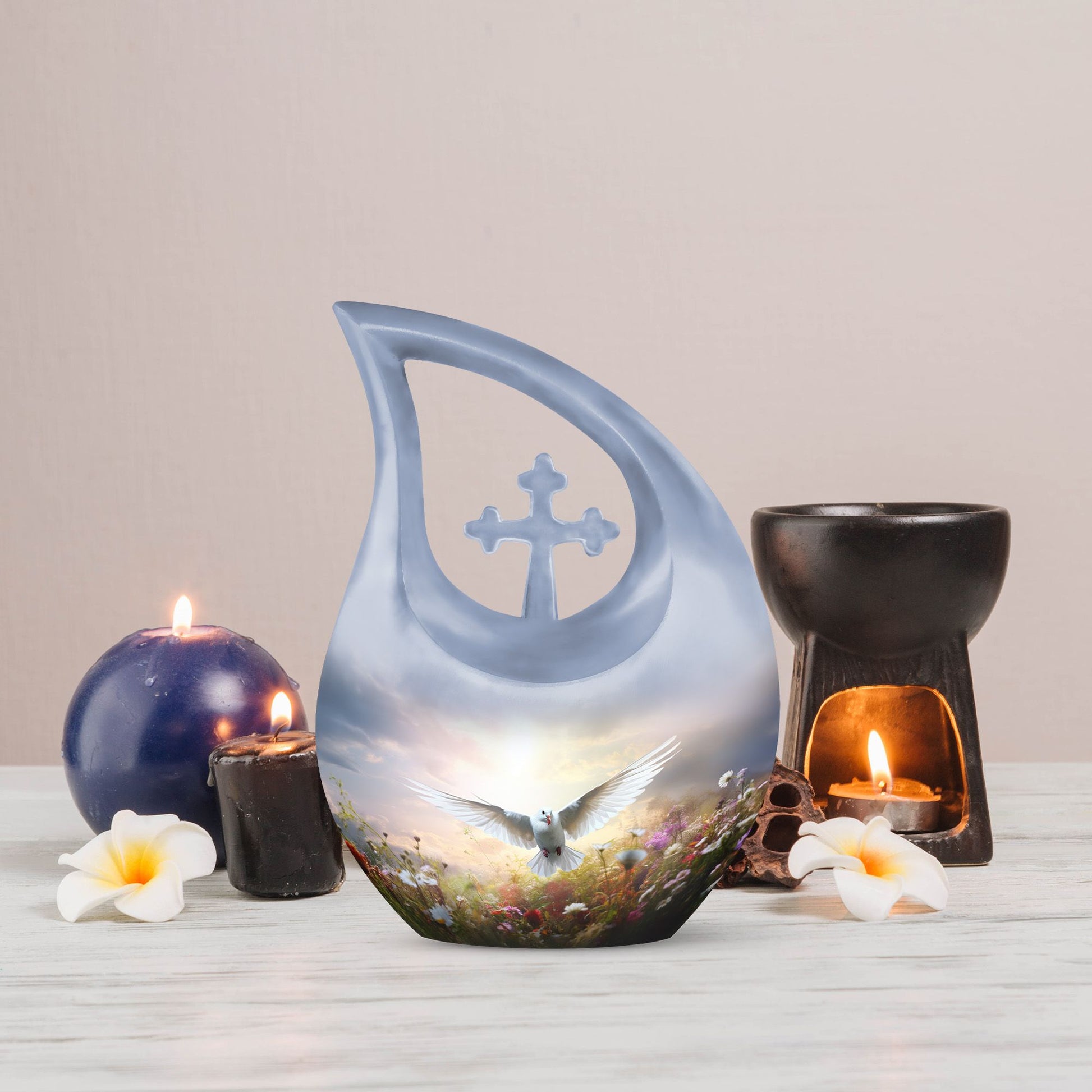 Dove Bird themed Keepsake Urn