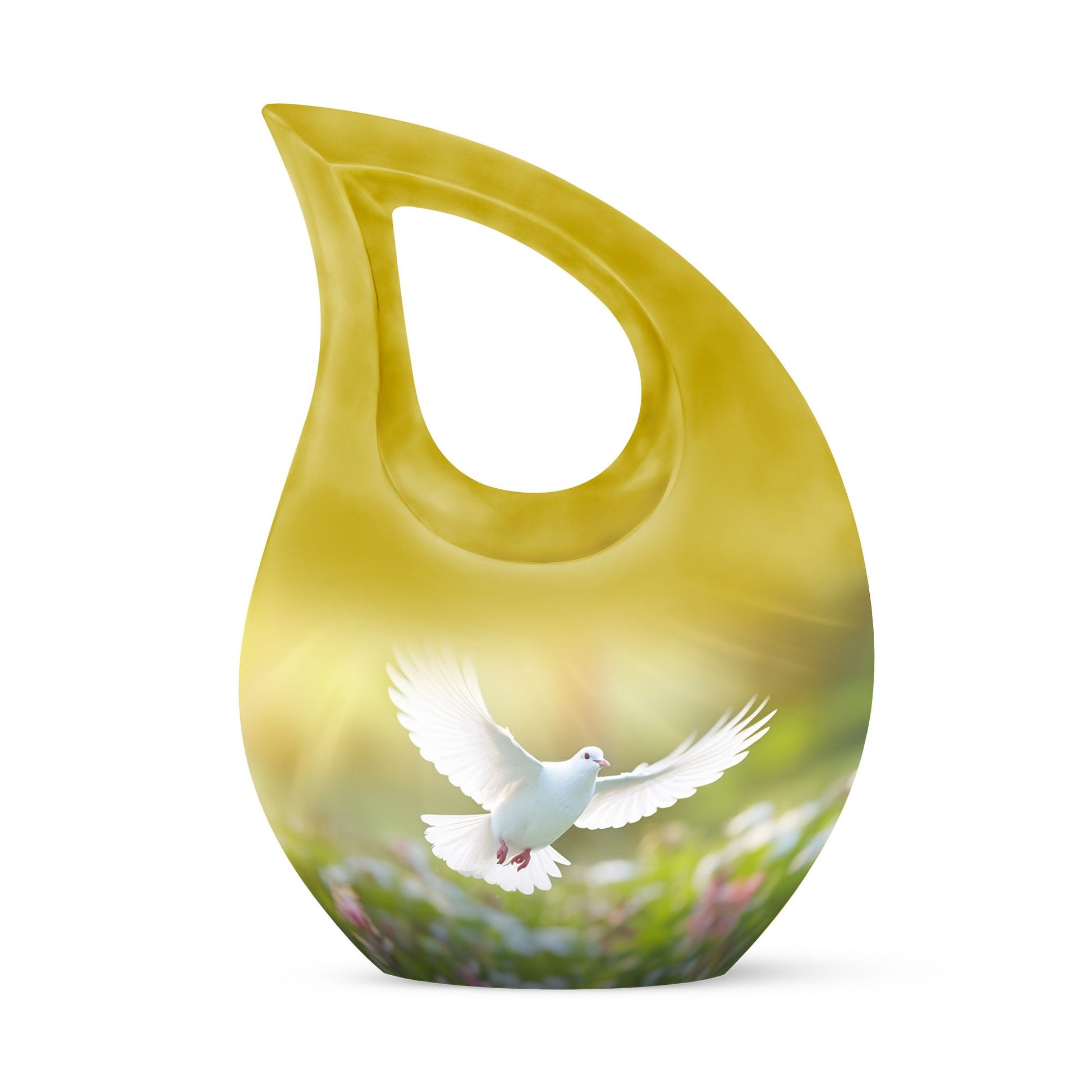 Dove Bird-themed Blue urn