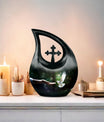 Dove bird design on 10-inch Cross Drop Dove Urn,