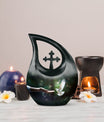 Dove bird design on 10-inch Cross Drop Dove Urn,