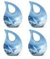 10-inch Dove Bird Urn with Cross Drop design, 