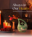 10-inch Dove Bird Urn for ashes with Cross Drop design