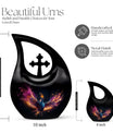 10 inch Phoenix Urn with modern Cross Drop design,