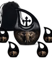 10 inch Cross Drop Elephant Urn for Cremation, 