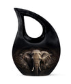 10 inch Cross Drop Elephant Urn for Cremation, 