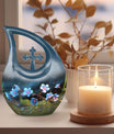 10-inch Flower Urn, Cross Drop Design, 