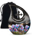 10-inch Aluminium Flower Urn with Cross Drop design