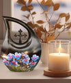 10-inch Aluminium Flower Urn with Cross Drop design