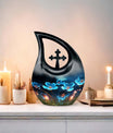 10-inch Flower Urn in Cross Drop design, affordable 