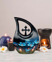 10-inch Flower Urn in Cross Drop design, affordable 