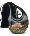 Medium-sized Lilly Flower Urn with Cross Drop design,