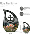 Medium-sized Lilly Flower Urn with Cross Drop design,