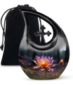 10-inch Lilly Flower Urn with Cross Drop design,