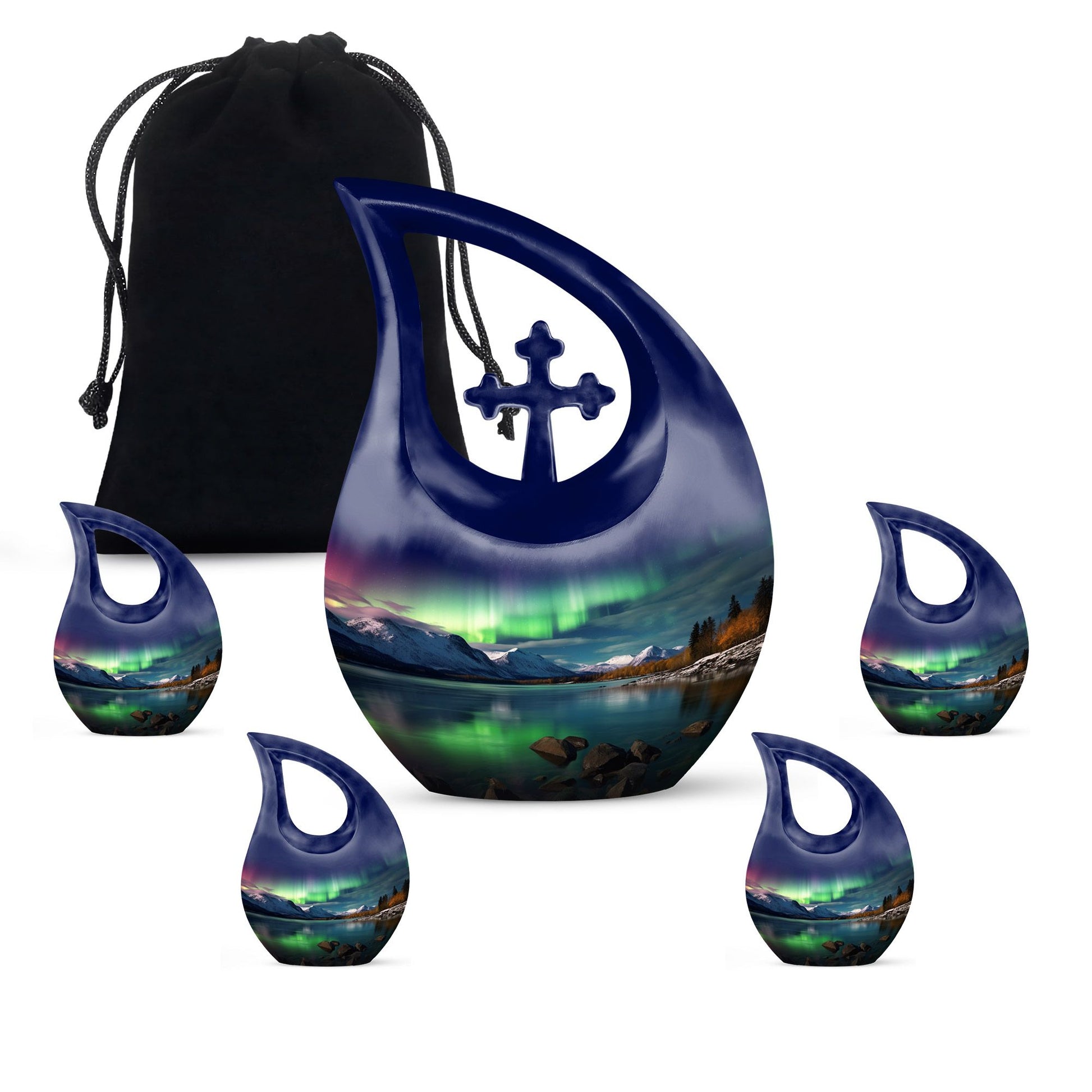 Aurora Urn Cross Drop design, 