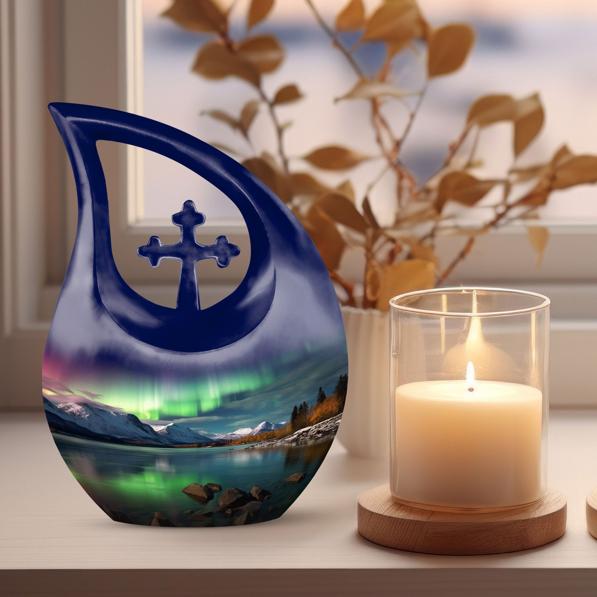 Aurora Urn Cross Drop design, 