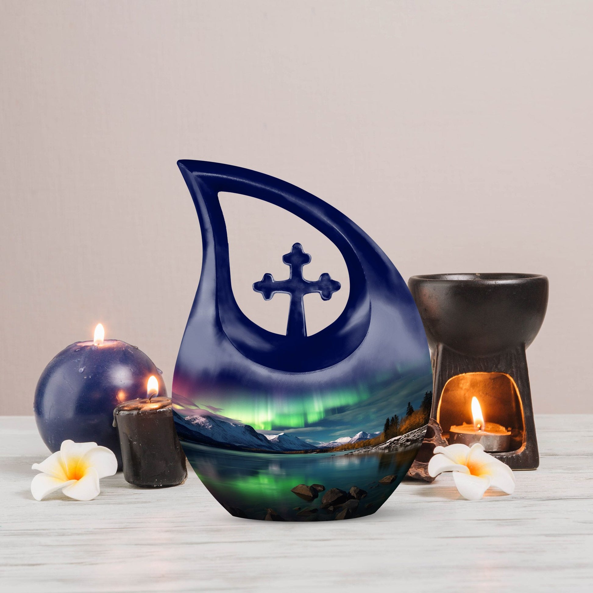 Aurora Urn Cross Drop design, 