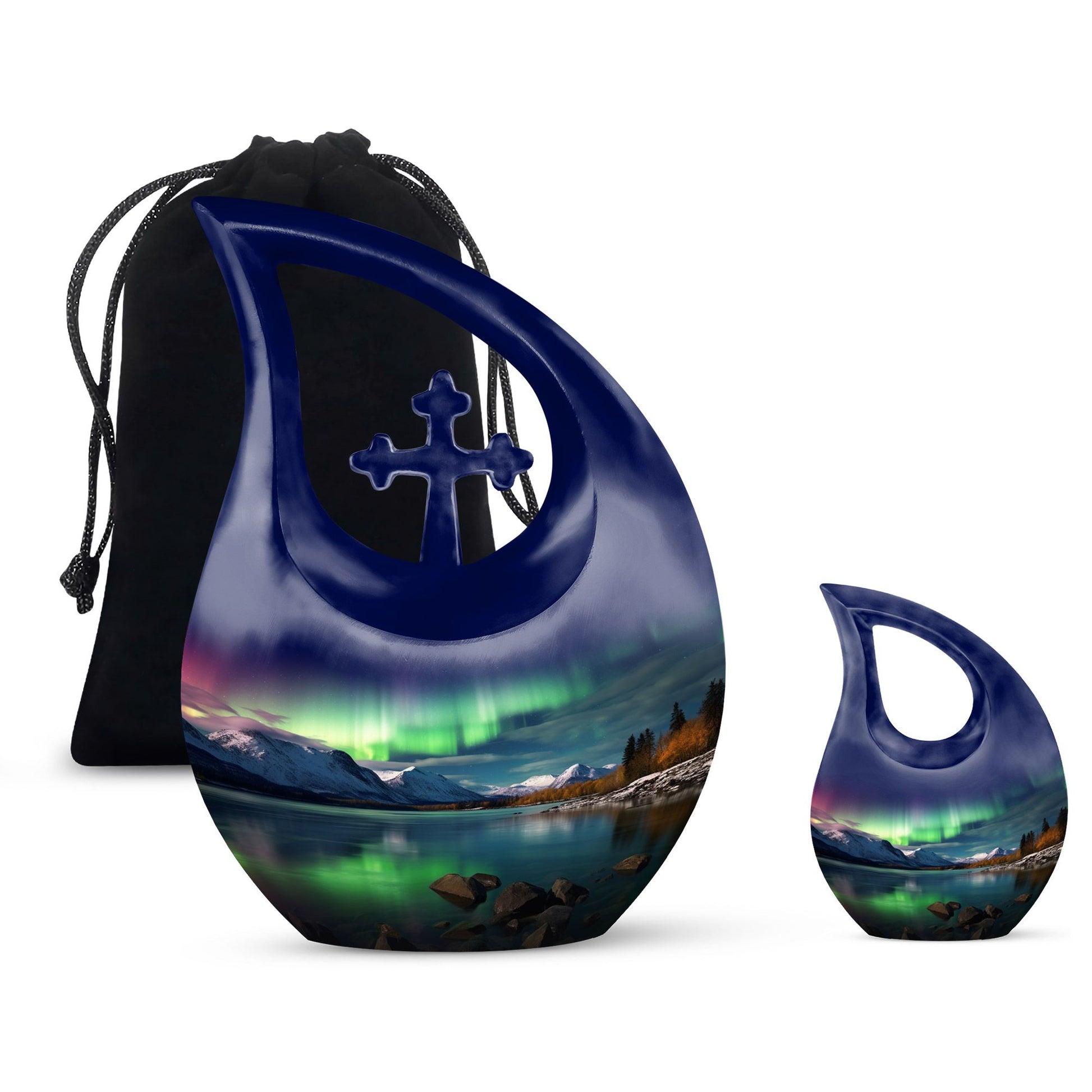 Aurora Urn Cross Drop design, 