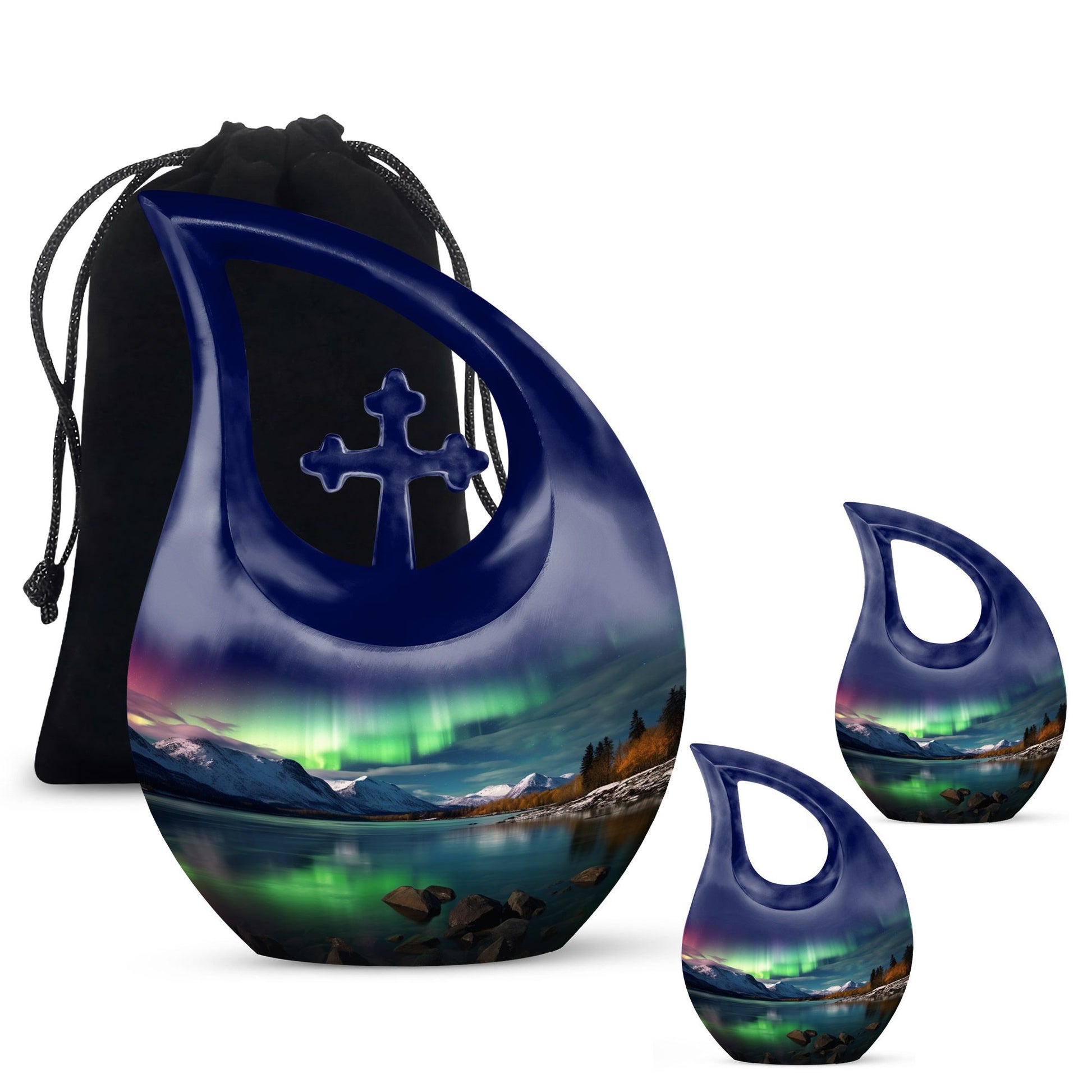 Aurora Urn Cross Drop design, 