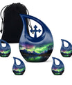 A 10-inch Aurora Urn in Cross-Drop design, 