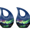 A 10-inch Aurora Urn in Cross-Drop design, 