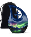 A 10-inch Aurora Urn in Cross-Drop design, 