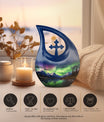 A 10-inch Aurora Urn in Cross-Drop design, 