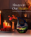 A 10-inch Aurora Urn in Cross-Drop design, 
