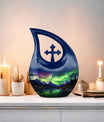 A 10-inch Aurora Urn in Cross-Drop design, 