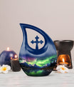 A 10-inch Aurora Urn in Cross-Drop design, 