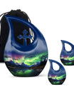 A 10-inch Aurora Urn in Cross-Drop design, 
