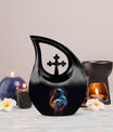 10-inch Astronaut-themed Cross Drop Keepsake Urn for Ashes