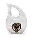 10 Inch Skull-Themed Cross Drop Design Urn for Human Ashes, 