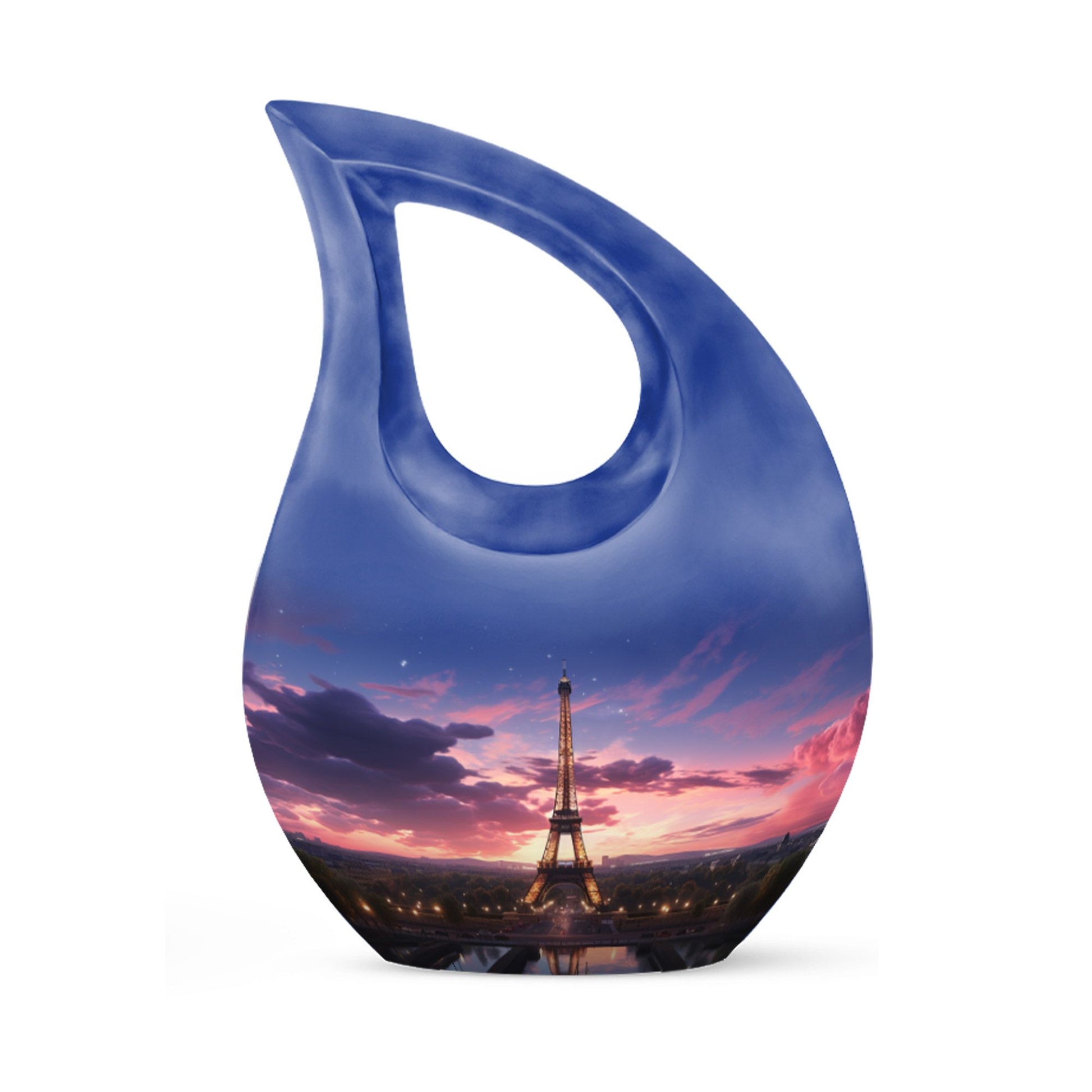 10-inch Eiffel Tower-themed Cross Drop Urn