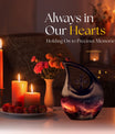 10-inch Aurora Urn, Cross Drop design, keepsake cremation 