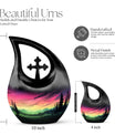 Aurora Urn, 10-inch Designer Memorial Urn for Ashes 